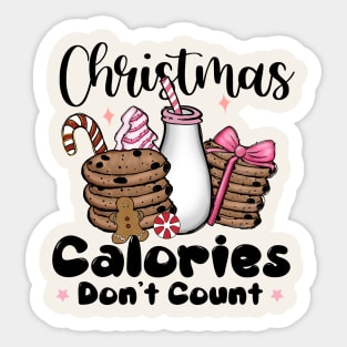 Christmas Calories Don't Count Sticker